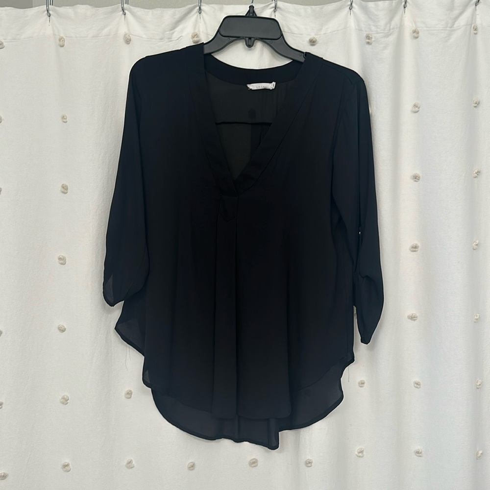 Lush Black Blouse